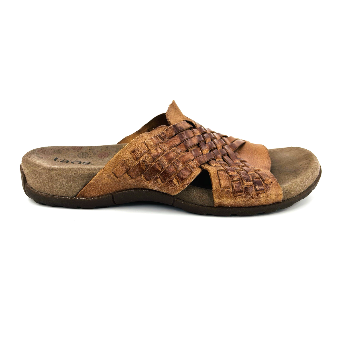 Taos Honey Brown Leather Guru Slides Comfort Sandals GUR-13472