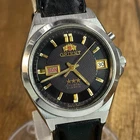 Orient Crystal 3 Stars Black Vintage Automatic 21 jewels Japan Mens Watch