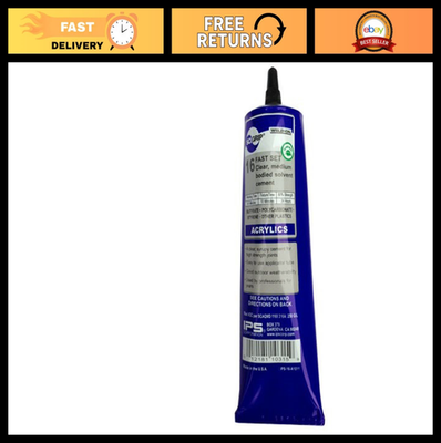 #ad Acrylic Plastic Cement 16 oz Tube Low VOC Fast Setting Medium Bodied Clear $32.99