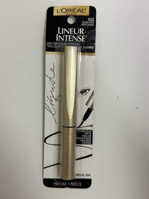 L'Oreal Lineur Intense Felt Tip Liquid Eye Liner - 610 Black Mica - HTF