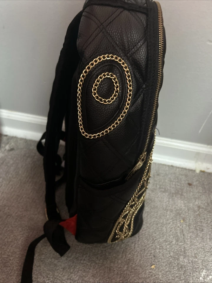 Mochila Sprayground Noir Quilt Cadena Dorada Tiburón (DLVX) Foto 4 de 4
