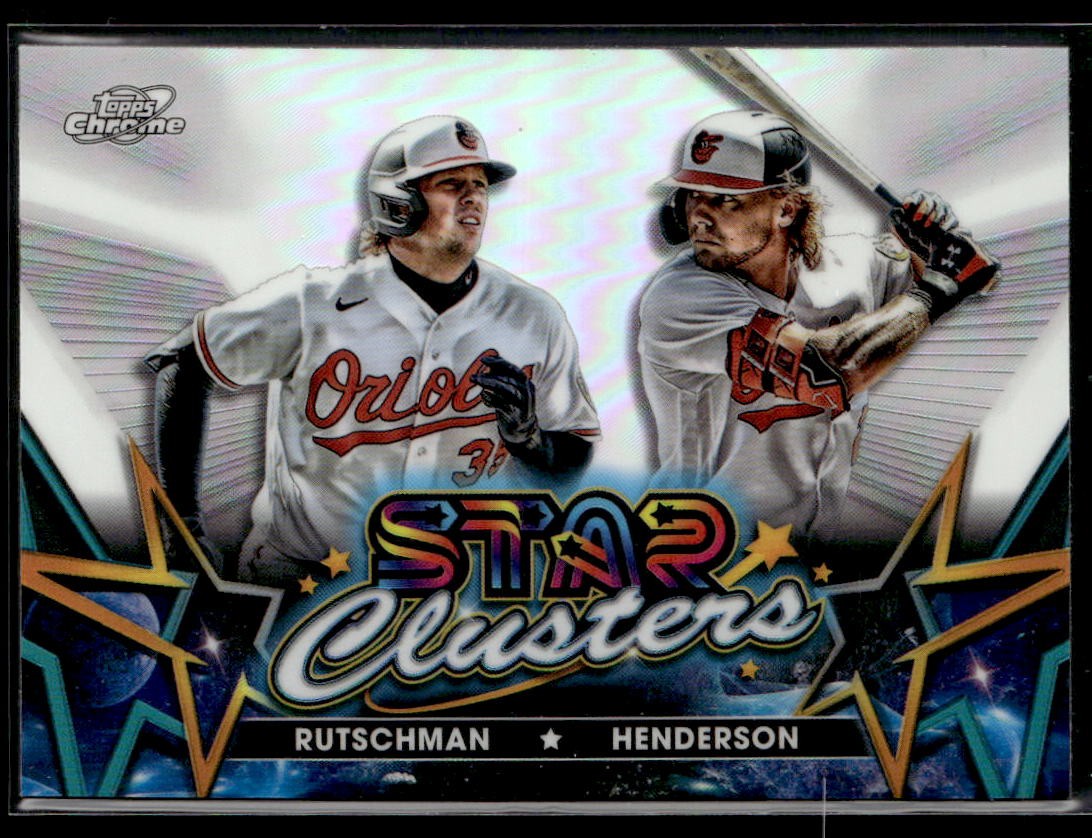 2023 Topps Chrome Cosmic Star Clusters Adley Rutschman Gunnar Henderson #SC-4 NM