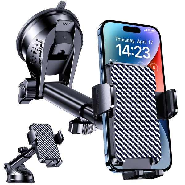 Handyhalterung Auto Universal 360° Drehbar Saugnapf KFZ Halterung Iphone Android-image