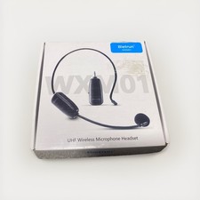Bietrun WXM01 Wireless Microphone UHF Wireless Headset Mic System New Open Box