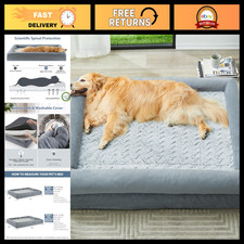 Extra Large Orthopedic Dog Bed for Seniors - Comfy  Supportive Sleep Solution