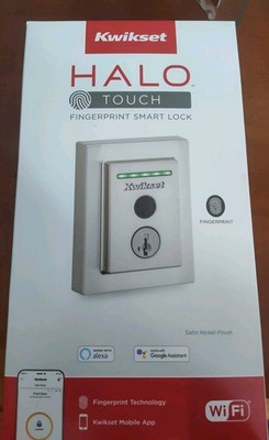 Kwikset Halo Touch Fingerprint Satin Nickel 