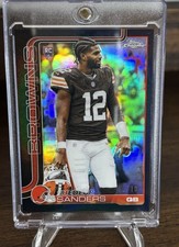 Topps Chrome 2025 Shedeur Sanders Black Refractor Image Variation /10  SSP !! 🔥