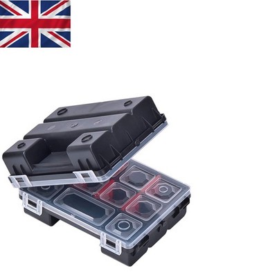 Vielseitige TANDEM TWIN Werkzeug Organizer Box - kompakte Bauweise mit 10 Fächern