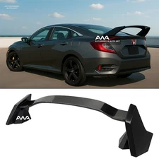 Fits 16-21 Honda Civic Sedan Glossy Black Type R Style Trunk Spoiler Wing