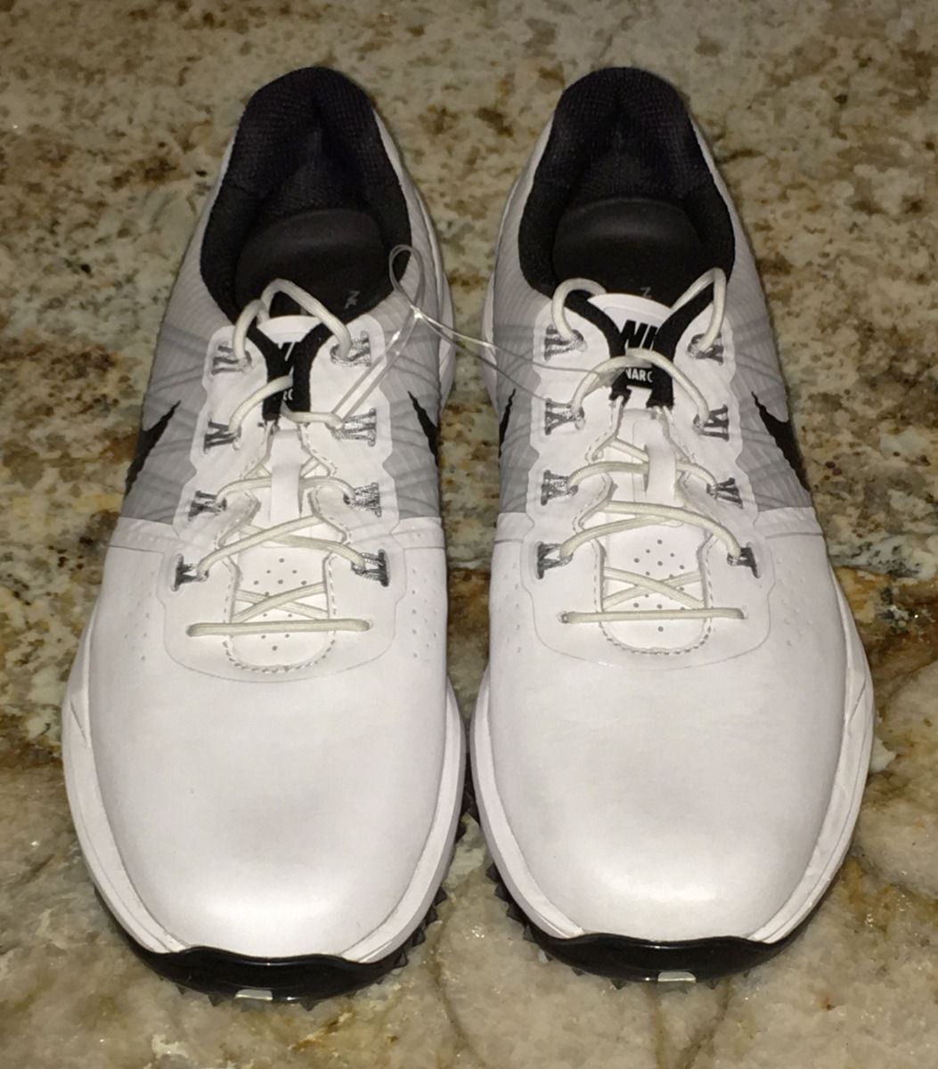 NIKE Lunar Control 3 White Black Grey Waterproof Golf Shoes Cleats NEW Mens Sz 8 thumbnail 4