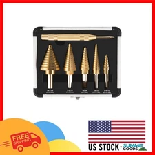Multi-Size Titanium Step Drill Bit Set with Automatic Punch - Ideal for Handyman