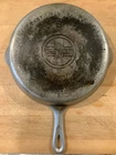 Vintage Griswold #9 Cast Iron Skillet 710C Nickel Plated Double Spout
