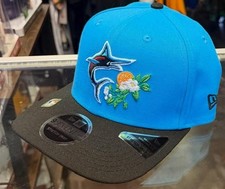 Miami Marlins 2026 MLB Spring Training Patch New Era 9SEVENTY Pre Curved Hat