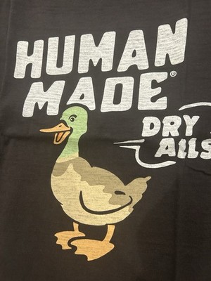 Human Made Dry Alls Black Tee with Duck Graphic 2XL | eBay