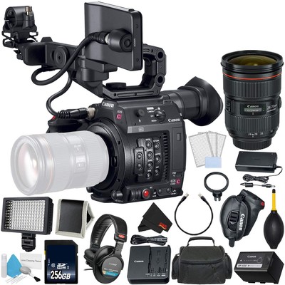 Canon EOS C200 Cinema Camera -EF-Mount (2215C002) Bundle with Canon 24-70 F/2.8L