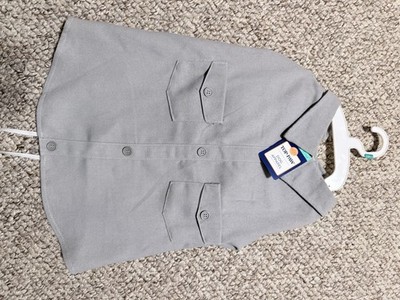 Top Paw Dog Jacket Gray Size large Apparel with Pockets Outerwear Warm Layer