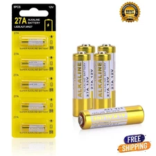 12V 27A A27 Alkaline Battery, V27A LR27A MN27 L828 12V Battery (5-Pack)
