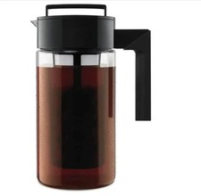 Deluxe Cold Brew Coffee Maker Airtight Pitcher with Spout & Handle, BPA-Free