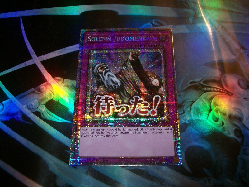 Solemn Judgment 1st Edition Starlight Rare RA05-EN124 Yu-Gi-Oh!