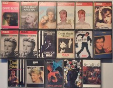 DAVID BOWIE - Massive UK Cassette Collection Set 17 Total Early to Later Some EX