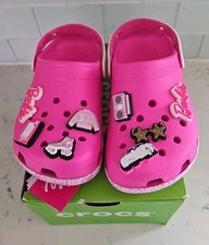 Crocs Classic Barbie The Movie Electric Pink Mega Crush Clog Size 7 LIMITED