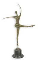 Bronzeskulptur Einer Tanzenden Frau Replikat Retro Design Dekoration