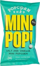 Popcorn Shed Mini Pop! Salt & Vinegar Popcorn, Vegan Salt and Vinegar Flavoured