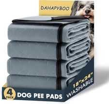 Washable Puppy Pee Pads for Dogs with Pheromones Gray 18" X24" 4 Pack , Traini