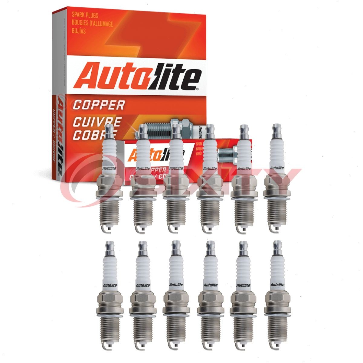 12 pc Autolite Copper Core Spark Plugs for 2001-2005 Mercedes-Benz C240 fx
