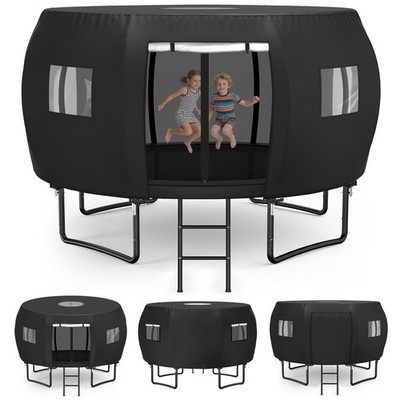 STARTWO 14FT Outdoor Trampoline Cover/Tent,Fit for 8 Curved Poles Round Tramp...