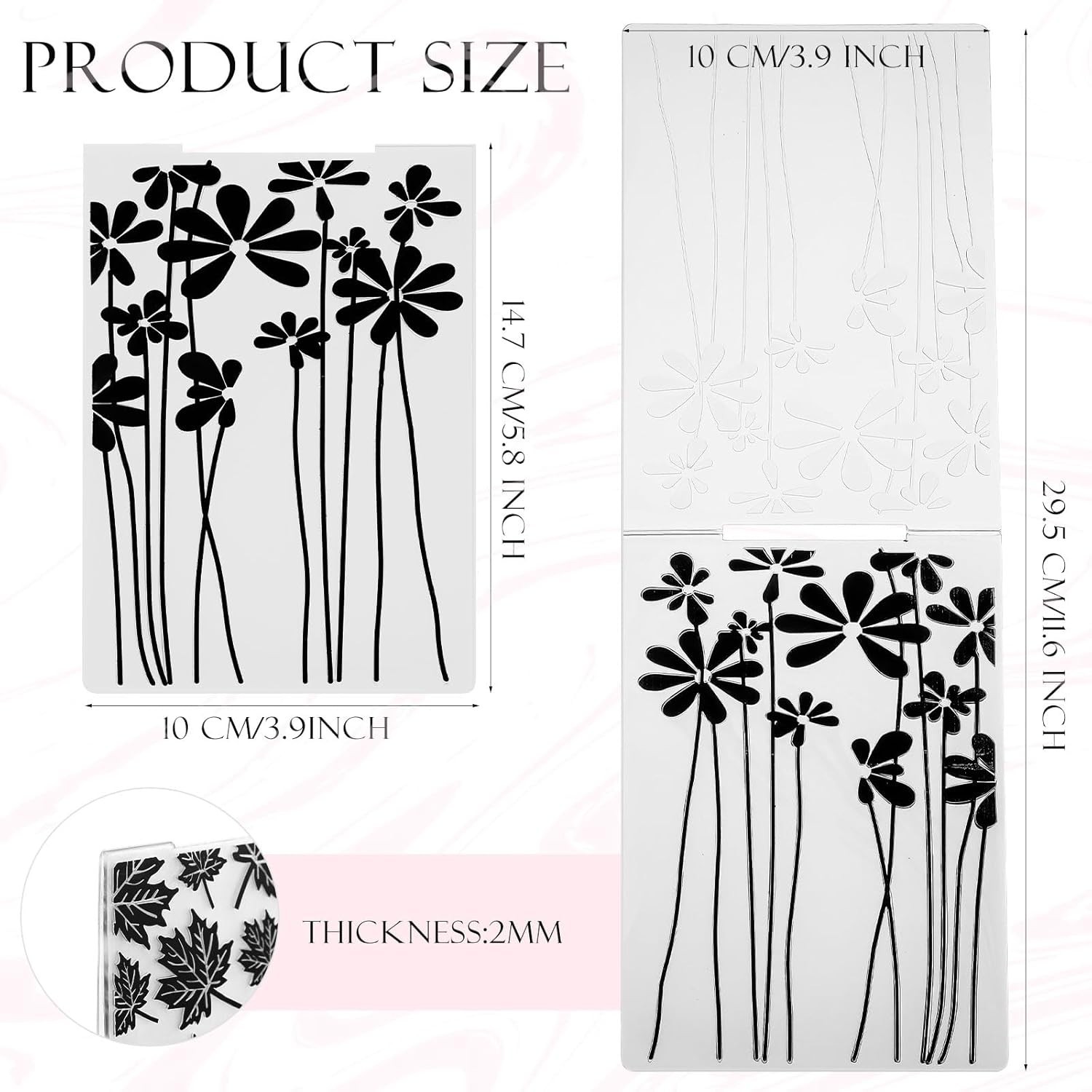 Embossing Folders 20 Pcs Vintage Styles for Card Making Scrapbooking DIY