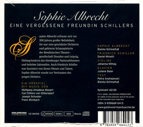 CD Sophie Albrecht (1757-1840) - eine vergessene Freundin Schillers - Bild 2 von 2