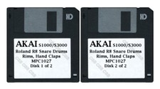 Akai S1000/S3000 Floppy Disks Roland R8 Snare Drums, Rims, Hand Claps MPC1027