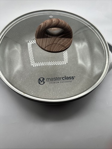Masterclass Cookware Premium Ceramic Casserole 10” Pot W/ Lid Speckled Gray - Picture 2 of 12