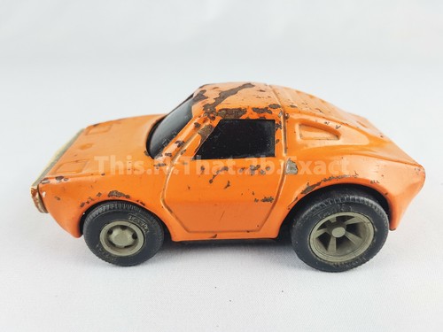 Vintage TONKA orange Metall Rennwagen breite Räder Lamellen Made in Japan - Bild 2 von 12