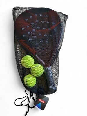 Padel schläger Padelschläger Padel-Schläger Schläger Racket Sport Tennis (Rot)