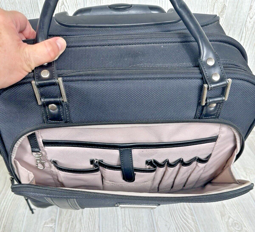 Samsonite Mobile Black Office Laptop Carry On Spinner Suitcase Telescopic Handle - Picture 13 of 24