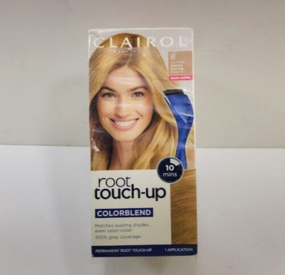 Two pack Clairol Colorblend Permanent Root Touch Up- Hair Color #8 MEDIUM BLONDE