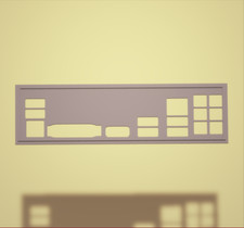 Gigabyte Z370 HD3 I/O Shield, 3D Printed, IO Backplate