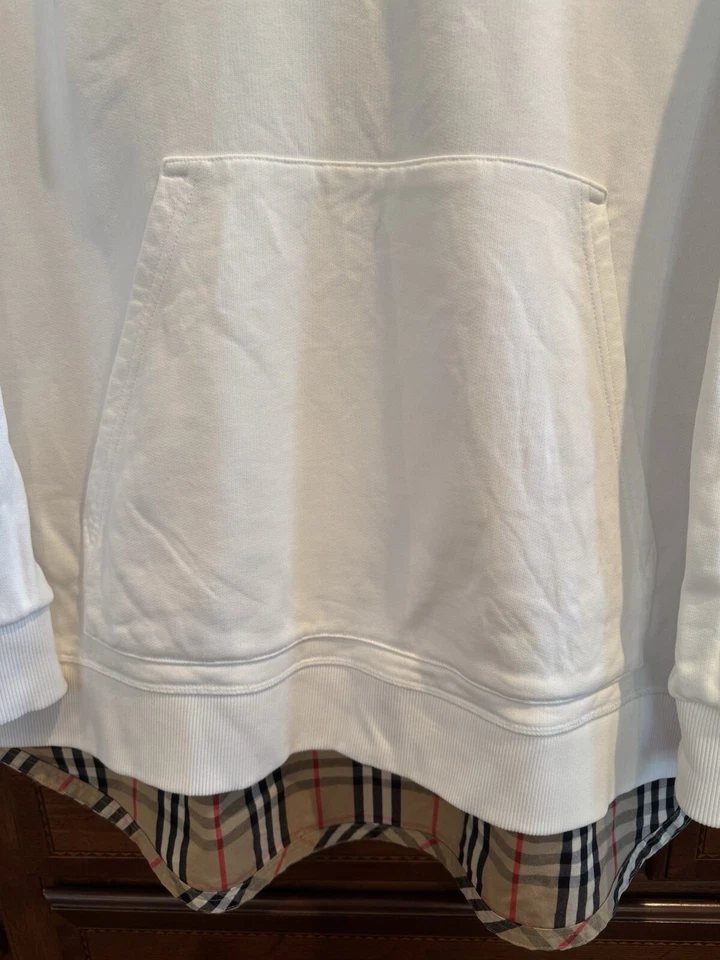 Sudadera de gran tamaño con panel a cuadros Burberry mediana Foto 2 de 4