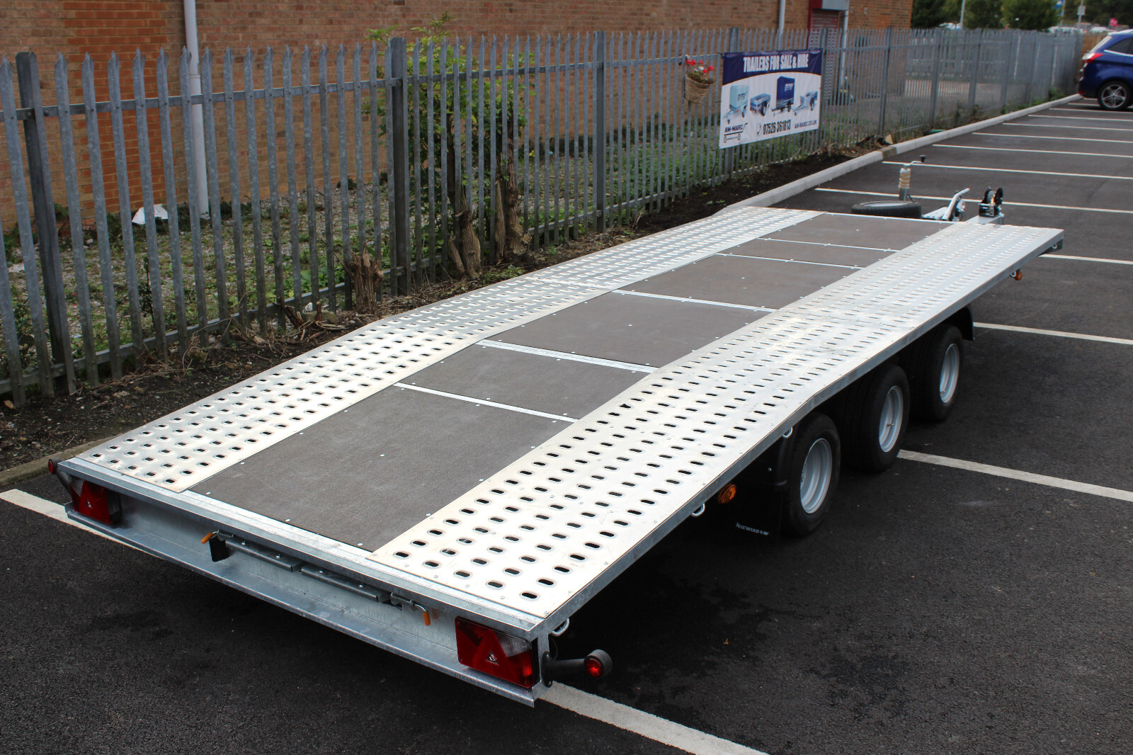 Car Transporter Trailer 6m x 2.1m Triple Axle 20ft x 6.11ft 3500kg eBay
