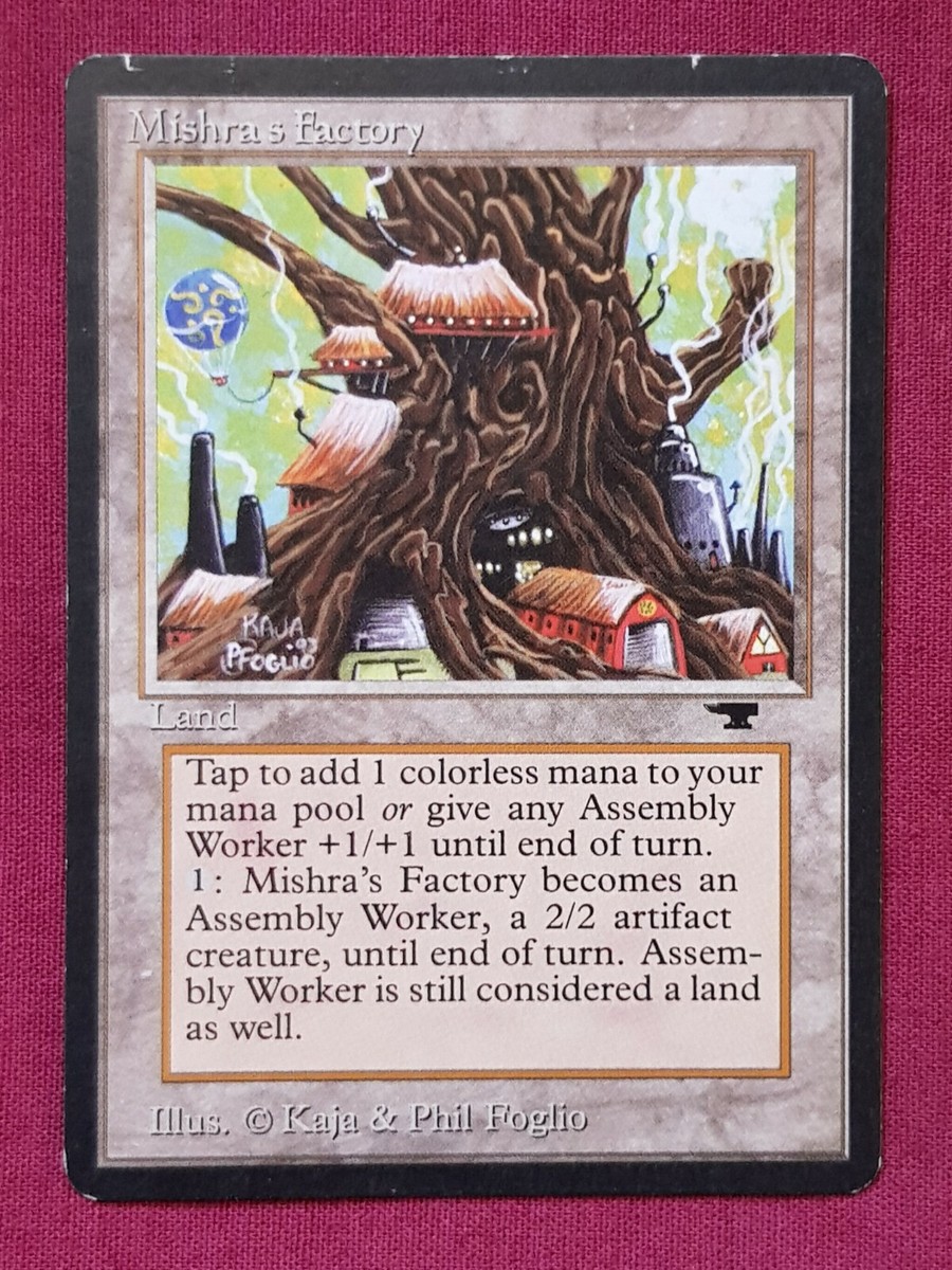 Magic The Gathering ANTIQUITIES MISHRA'S FACTORY SPRING land card