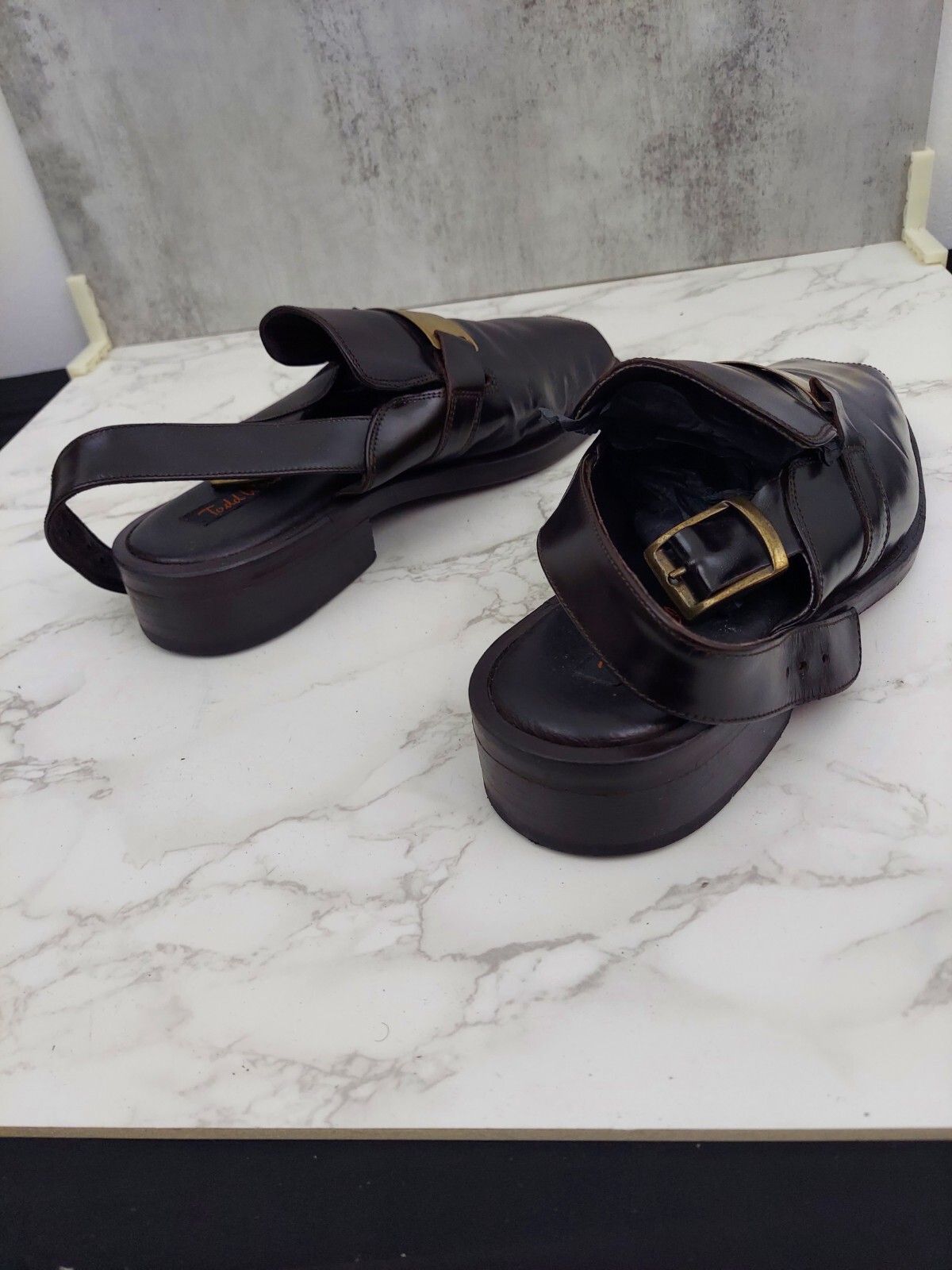 Todd Welsh Mens Sandals Size 12 Brown Leather eBay