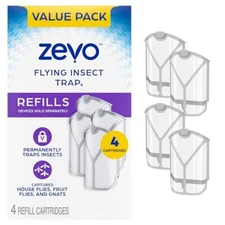 ZEVO Flying Insect Refills for Indoor Light Trap: 4 Light  Assorted Styles 