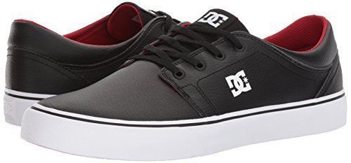 DC TRASE SB SKATE LACE-UP SNEAKERS CASUAL MEN SHOES BLACK/WHITE/RED SIZE 11 NEW  - Picture 1 of 9