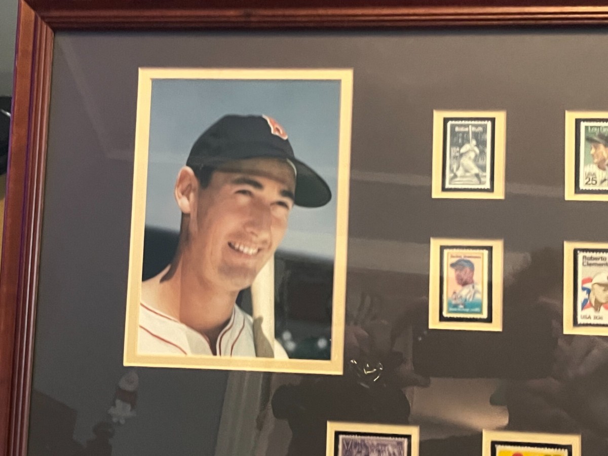 Ted Williams Babe Ruth Jackie Robinson Picture/ Photo Stamps Wall