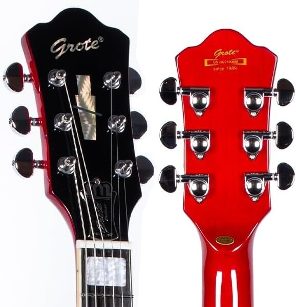 GROTE Jazz Electric Guitar Semi-Hollow Body Red | eBay