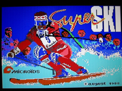 SuperSKI für den Commodore C64 Original Diskette 5,25'' getestet