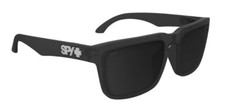 Spy Optic HELM Sunglasses - Matte TRANSLUCENT Blk / HAPPY Gray BLACK Mirror NEW