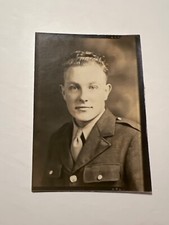 VTG Photo WWII Handsome Soldier